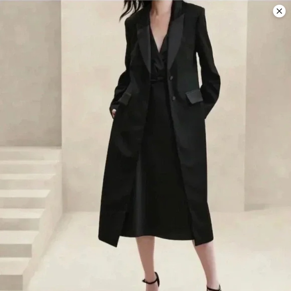 Banana Republic Tuxedo Topcoat Size Small Petite